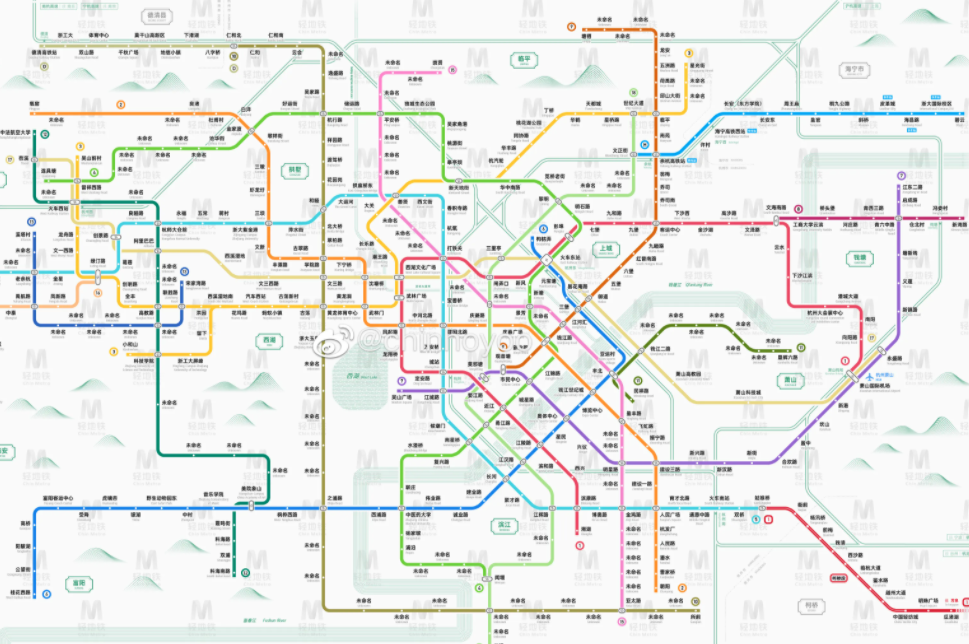 地鐵隧道灌漿記錄儀：杭州地鐵十條線 哪條線路到你家？